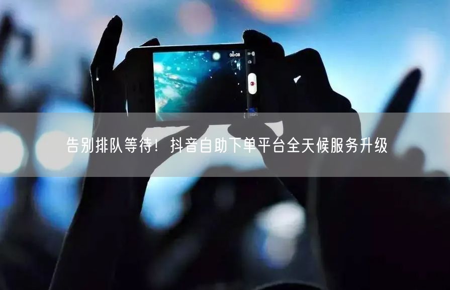 告别排队等待！抖音自助下单平台全天候服务升级