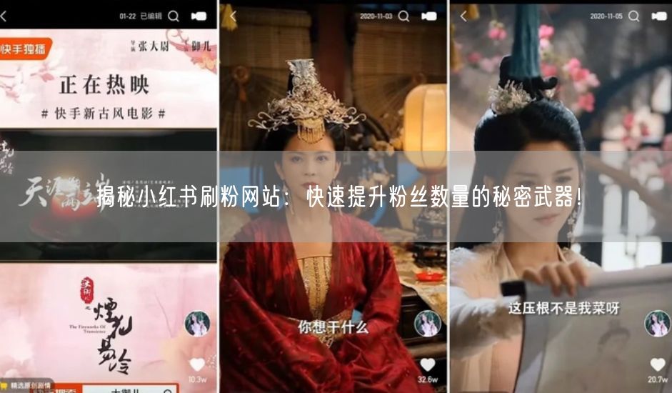 揭秘小红书刷粉网站：快速提升粉丝数量的秘密武器！