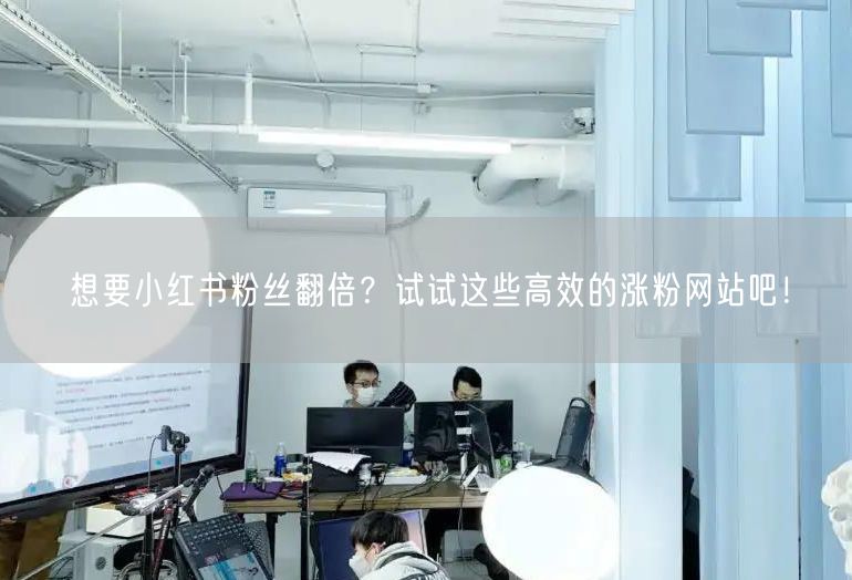 想要小红书粉丝翻倍？试试这些高效的涨粉网站吧！